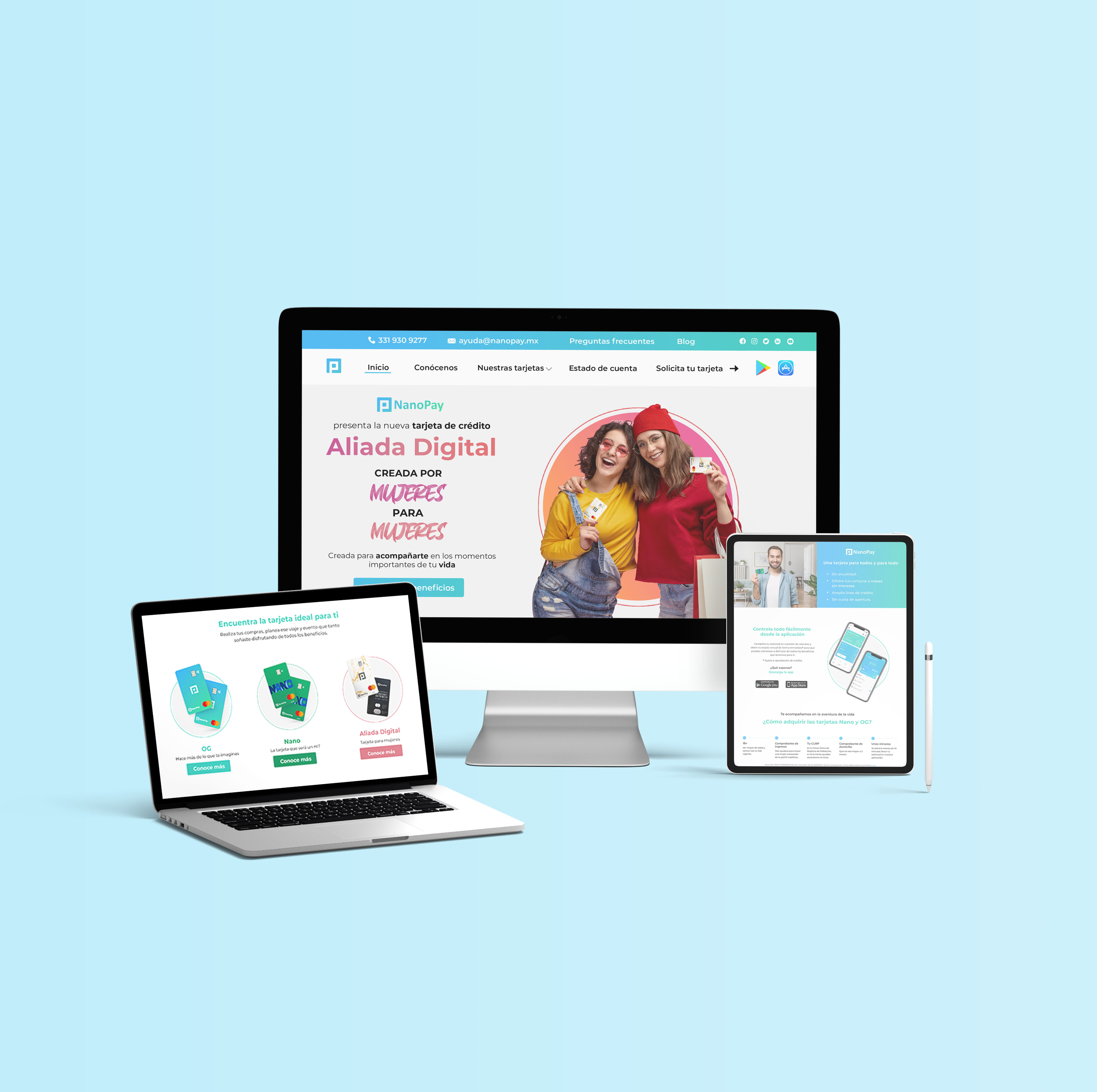 NanoPay (Fintech) — Web design